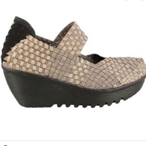 BMbernie mev. Bronze comfortable Lulia wedge pump